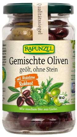 Gemischte Oliven mit Kräutern,