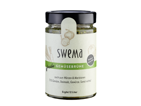 Produktfoto zu Swema Gemüsebrühe, roh und hefefrei 320 g