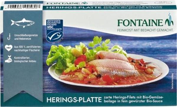 Produktfoto zu Herings-Platte mit Gemüsebeilage