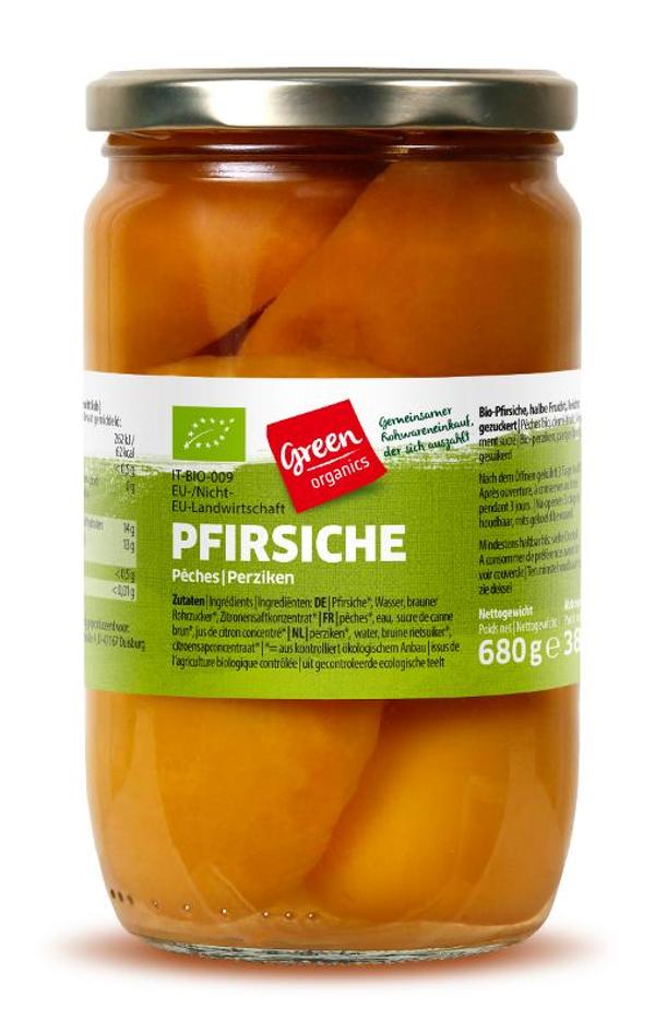 Produktfoto zu green Pfirsiche im Glas