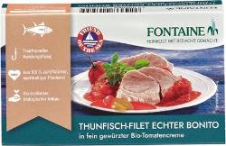 Thunfisch Bonito in Tomatencre