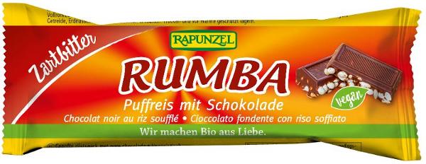 Produktfoto zu Rumba Puffreisriegel Zartbitter
