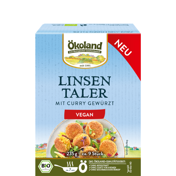 Produktfoto zu Linsen-Taler, vegan