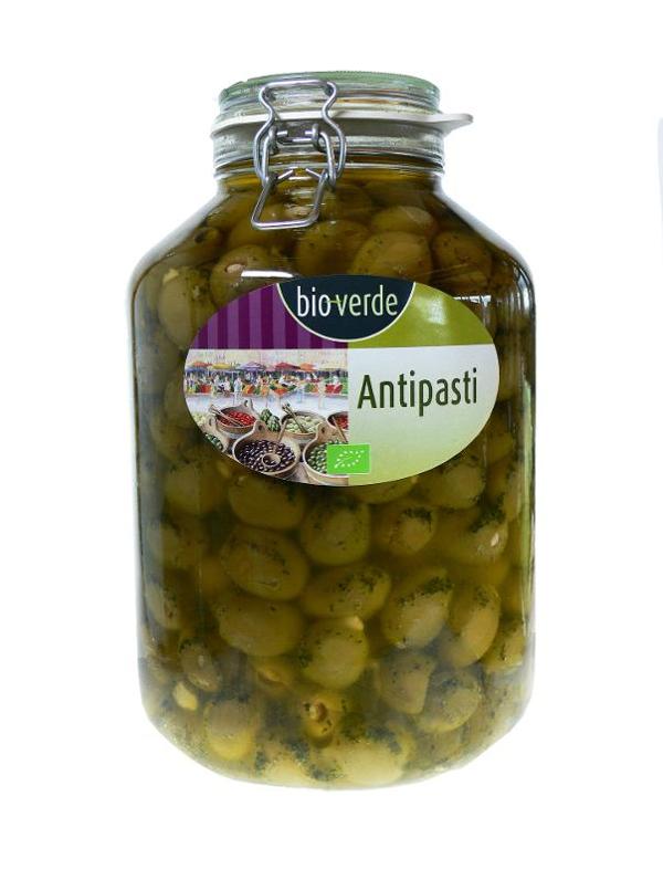 Produktfoto zu Grüne Oliven mit Mandeln