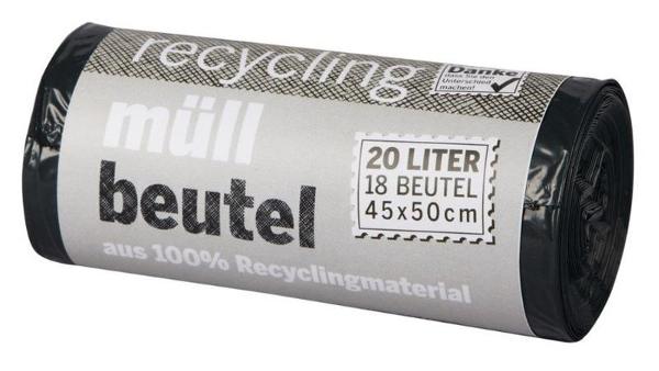 Produktfoto zu Recycling Müllbeutel mit Zugband