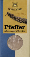 Pfeffer schwarz gemahlen, Packung