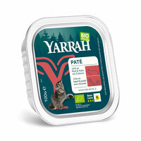 Yarrah Bio Katze Schale Pastete getreidefrei mit Rind